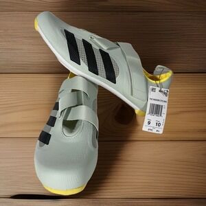 ($150) Adidas The Indoor‎ Cycling Shoe Mens 9 / Womens 10 Green Yellow GX1668